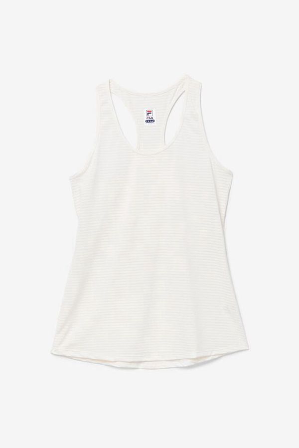 Tops De Alças Fila Mulher Branco - Fila Essentials Racerback Tennis En Portugal,KEQX-24657